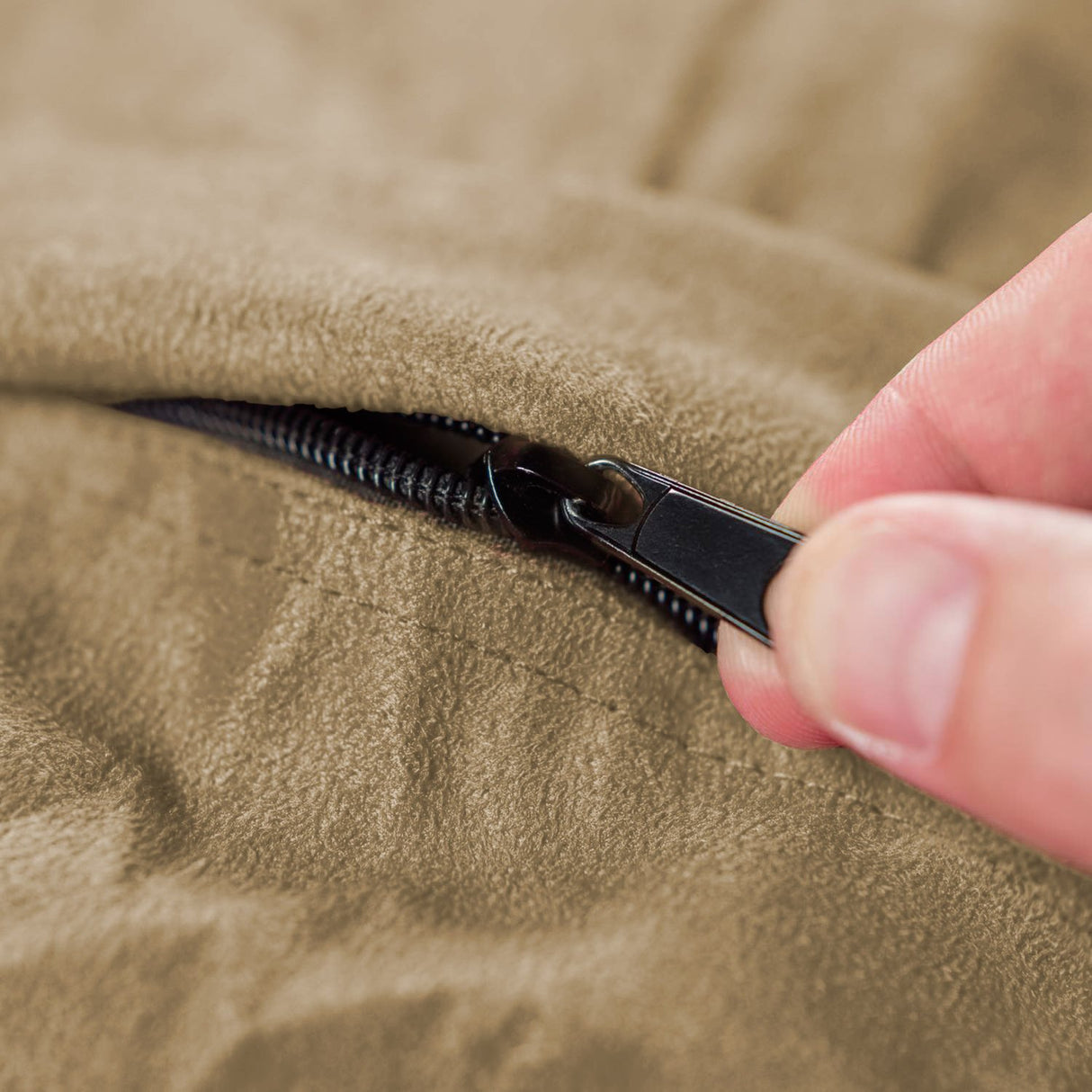 Chill Sack Bean Bag Chair: Huge 6' Memory Foam Furniture Bag and Large Lounger - Big Sofa with Soft Micro Fiber Cover - Camel Chill Sack