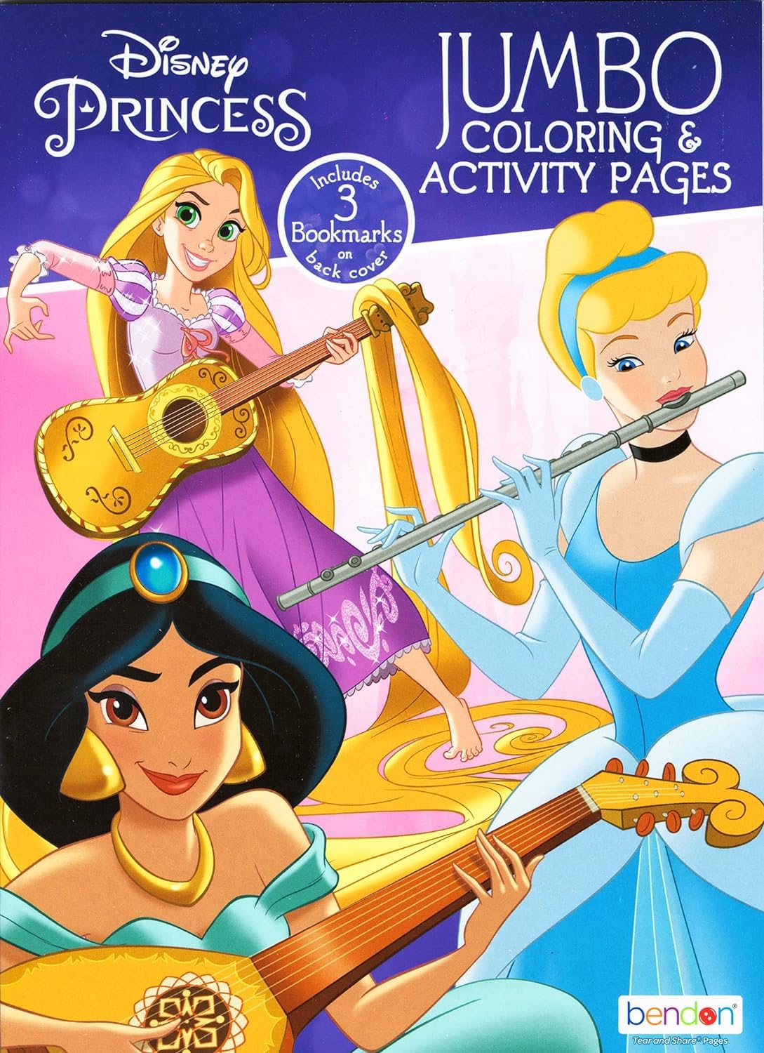 Disney Princess Coloring Book Activity Set for Kids Featuring Disney Princess, Encanto, Moana and Frozen Disney