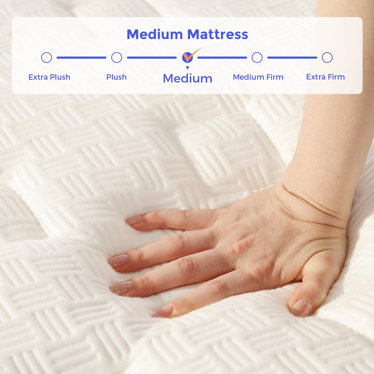 FAYAMORE Queen Mattress 10 Inch - Hybrid Mattress Queen Size in a Box with Pocket Spring and Soft Foam, Advanced Motion Isolation, 100 Nights Risk-Free Trial FAYAMORE