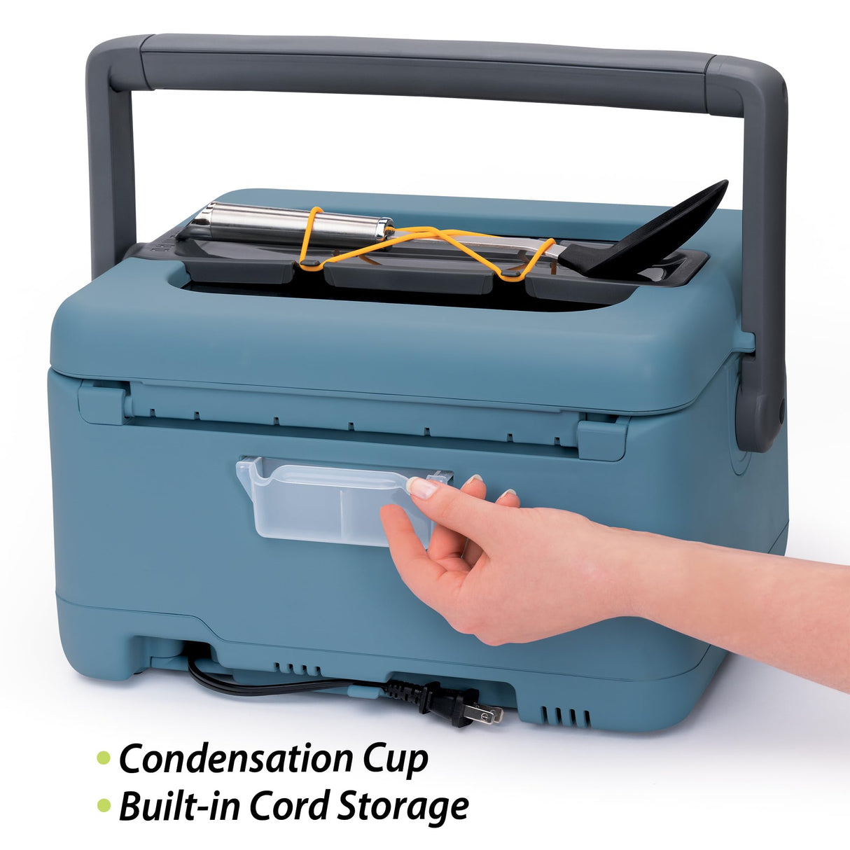 Presto 06017 8-Quart Nomad Traveling Slow Cooker, Blue Presto