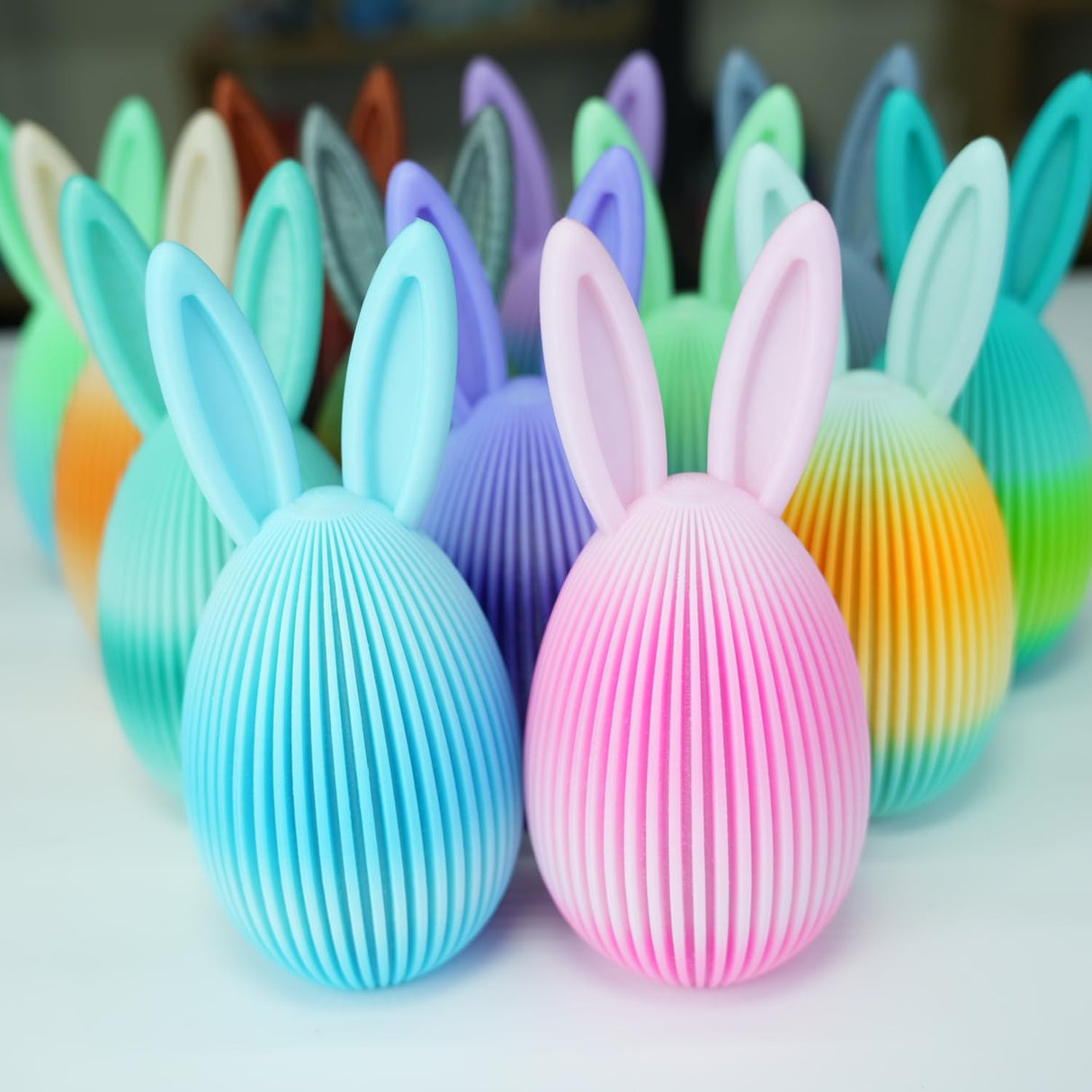 GratKit Gradient PETG Filament, Color Change 3D Printer Filament 1.75mm, 1kg, Multicolor PETG Translucent Gradient Blue Purple GratKit