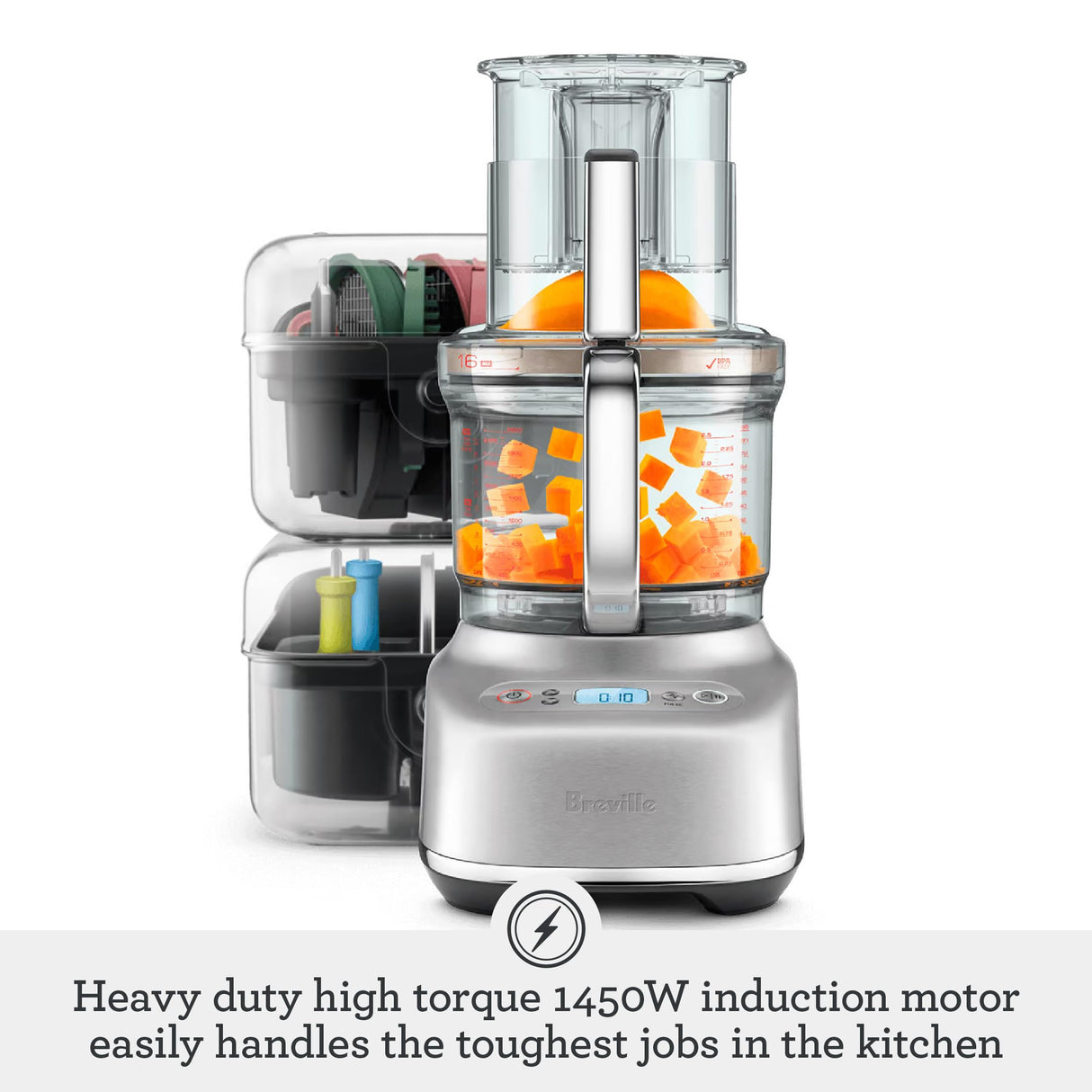 Breville Paradice 16 Cup Food Processor, Brushed Stainless Steel, BFP 838 Breville