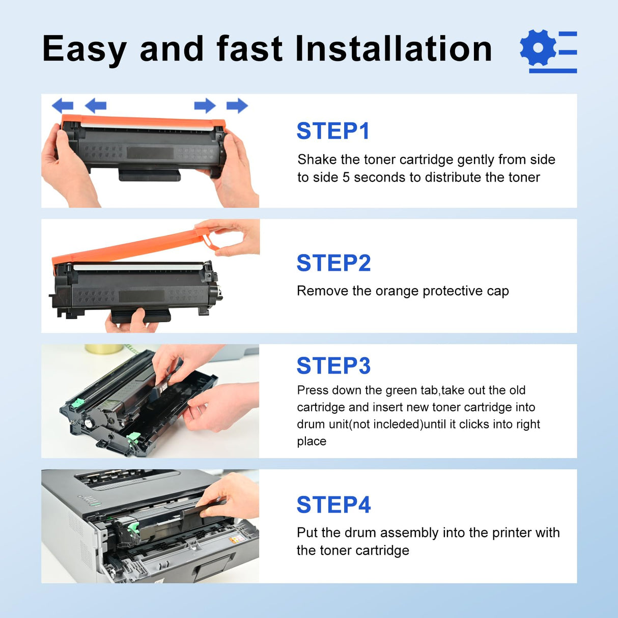 myCartridge Remanufactured Toner Cartridge Replacement for Brother TN760 TN-760 TN730 TN-730 for MFC-L2710DW MFC-L2750DW HL-L2350DW HL-L2370DW HL-L2395DW HL-L2390DW Printer(Black,TN760 2Pk) myCartridge