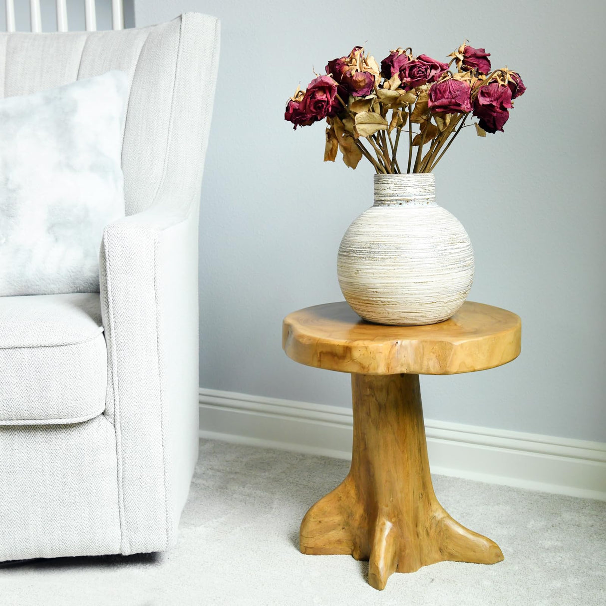 WELLAND Teak Mushroom Stool WELLAND