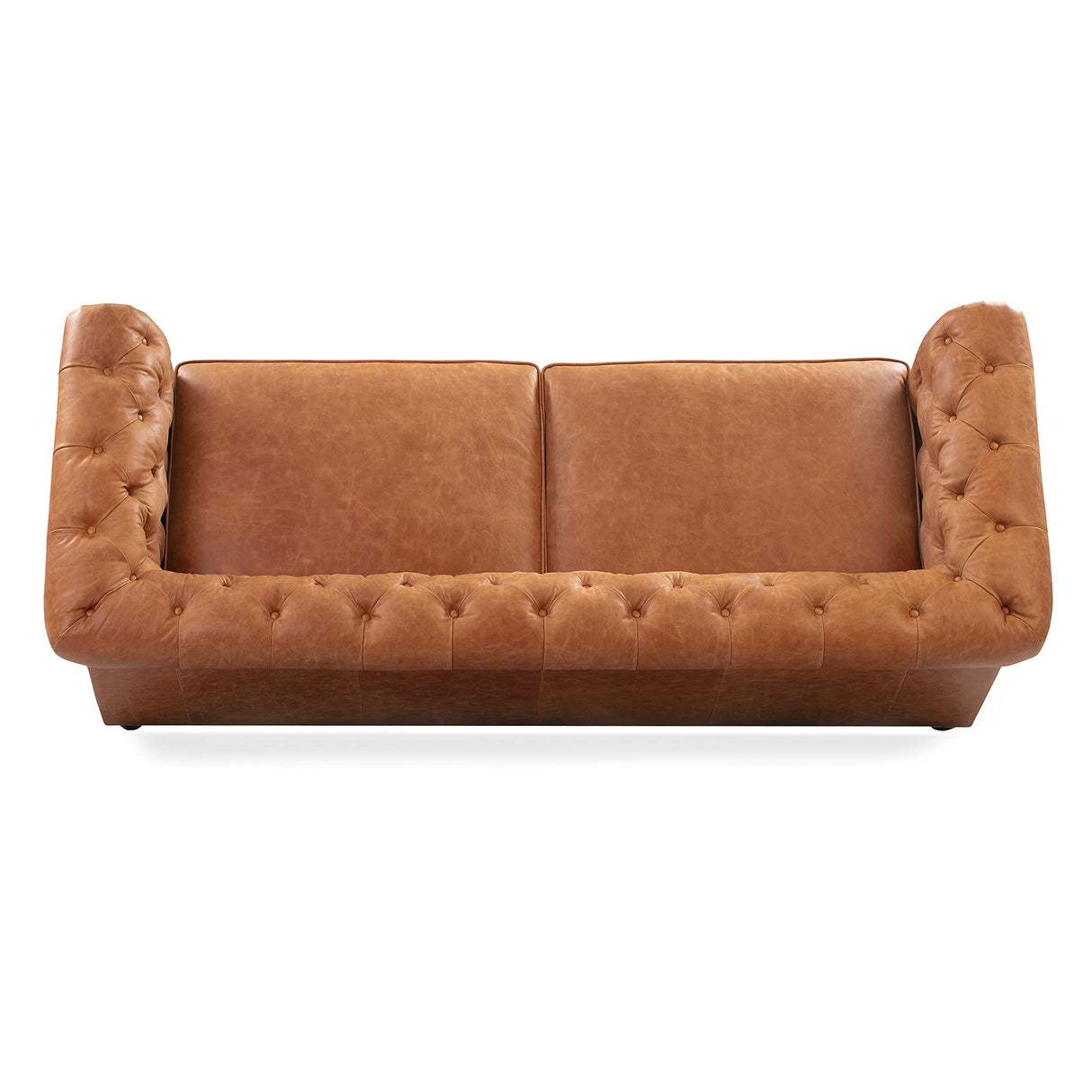 POLY & BARK Lyon 87.4" Sofa in Full-Grain Pure-Aniline Italian Tanned Leather in Cognac Tan POLY & BARK