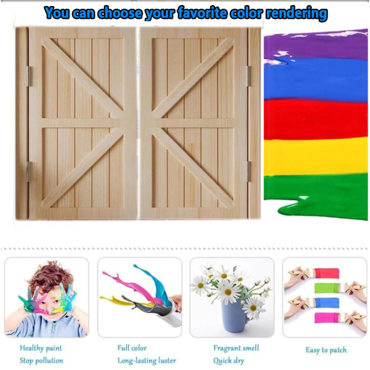 Natural Wood Saloon Swinging Doors,Cafe Saloon Doors Swinging,Auto Close Swinging barn Door Swinging Door,with Satin Chrome Hardware Double Doors,for Kitchen Bathroom Hallway Swinging Doors Topjia