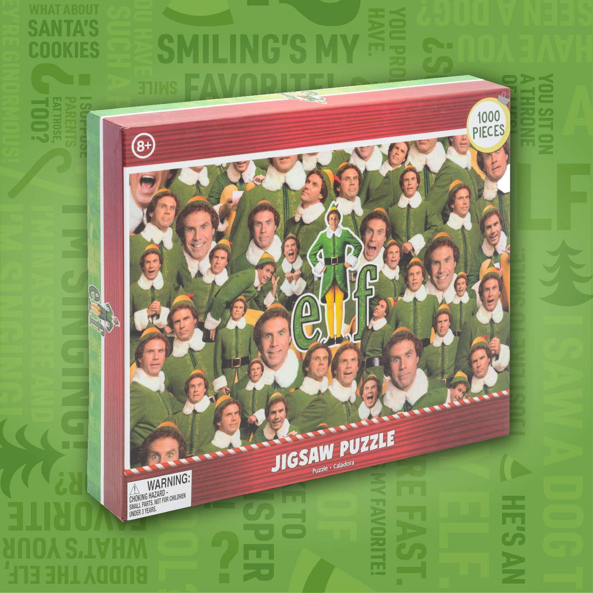 Buddy The Elf 1000 Piece Jigsaw Puzzle - Elf The Movie Christmas Puzzle - 1000 Piece Puzzle for Adults Paladone