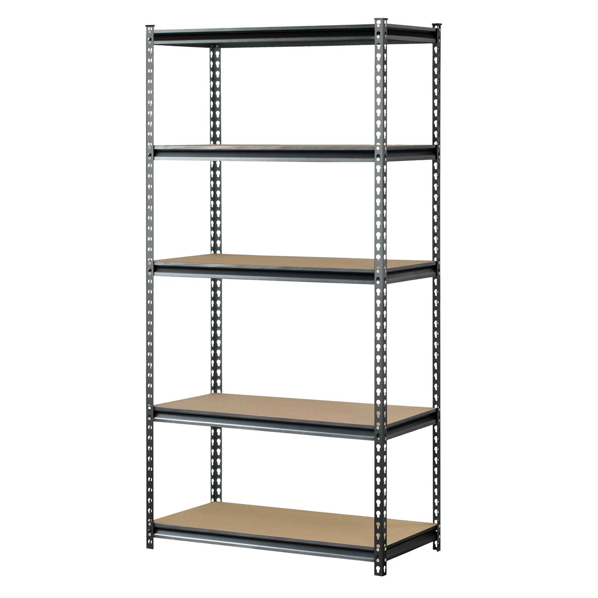 Muscle Rack UR361872PB5PAZ-SV Silver Vein Steel Storage Rack, 5 Adjustable Shelves, 4000 lb. Capacity, 72" Height x 36" Width x 18" Depth Muscle Rack