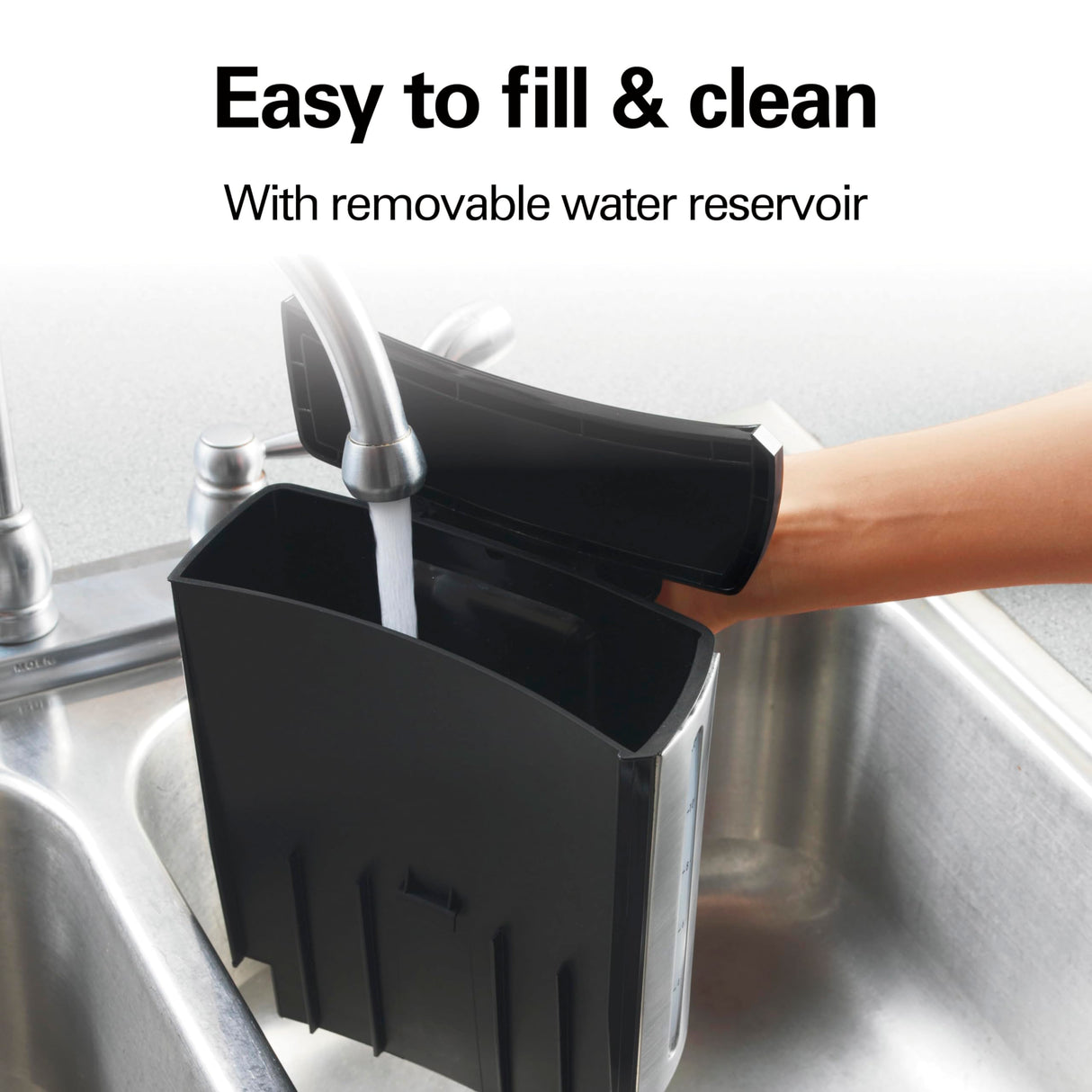 Hamilton Beach (47950) Coffee Maker with 12 Cup Capacity & Internal Storage Coffee Pot, Brewstation, Black/Stainless Steel Hamilton Beach