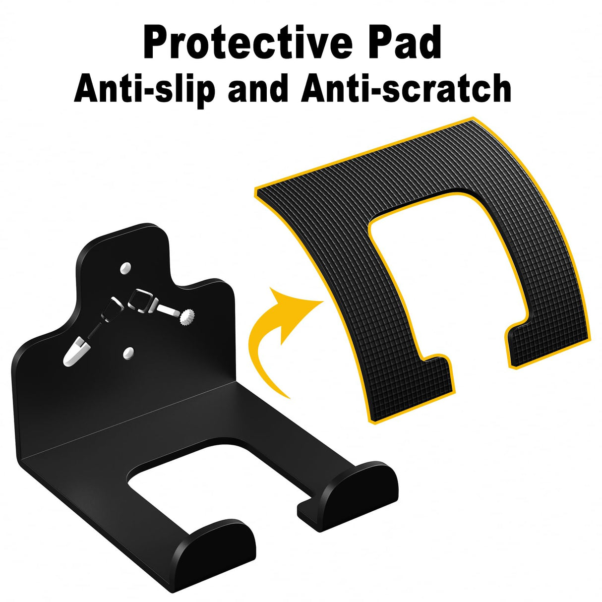 ZGJWJYUU Garage Organization Storage Trimmer Rack, Garden Power Tool Hanger for Grass Trimmer, Hedge Trimmer, Garden Tools, Heavy Duty Weed Whackers Holder Wall Mounted Tool Organizer, 1 Pack ZGJWJYUU