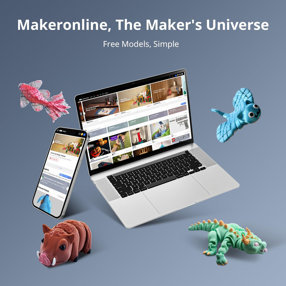 Bundle Anycubic Kobra 3 Max Combo 3D Printer, Support Multi Color Printing 600mm/s High-Speed Printing, Large Build Volume 420x420x500mm, Auto Leveling & Smart Vibration Compensation PEI Plate ANYCUBIC