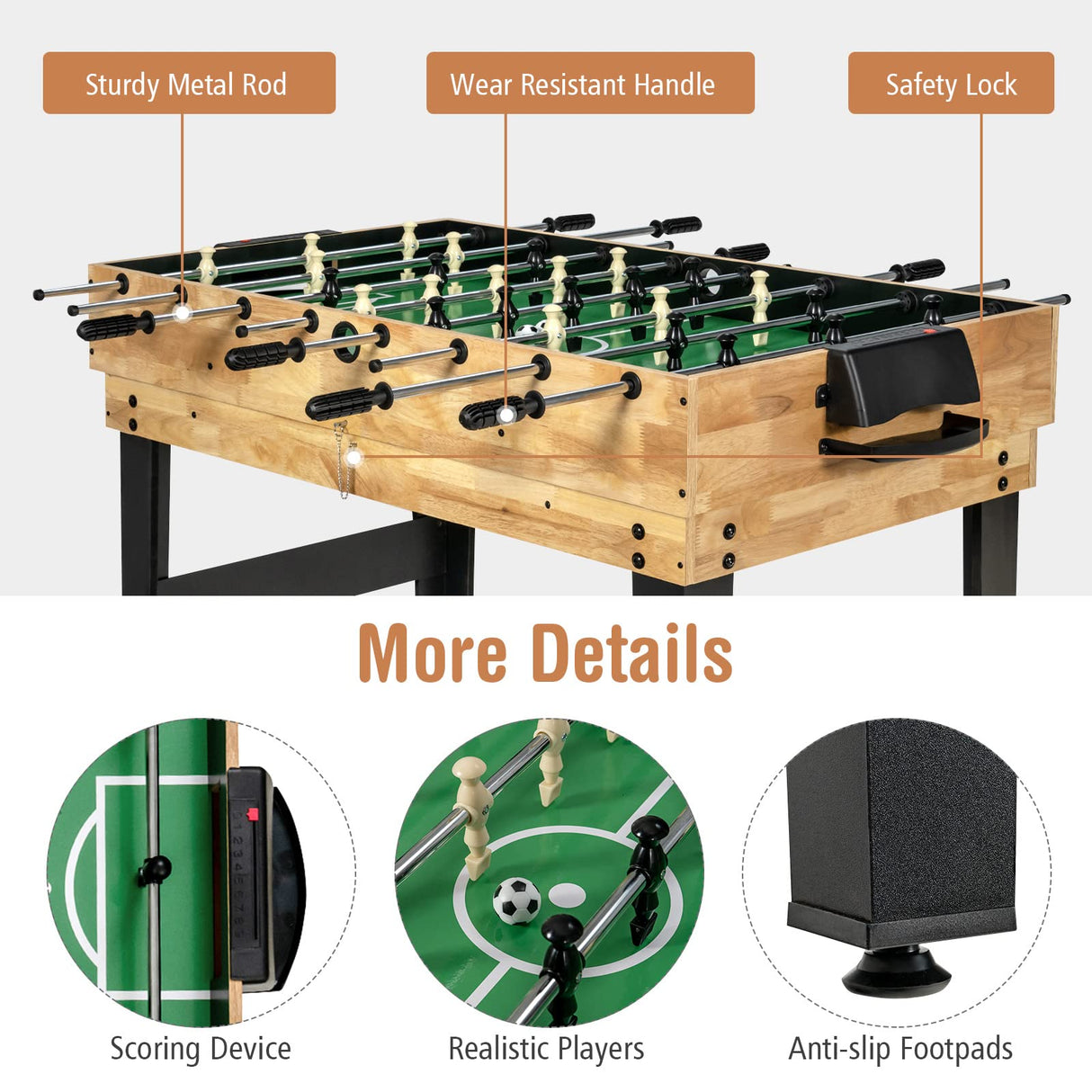 Goplus 10-in-1 Combination Multi Game Table Set, Adult Size Combo Game Table W/Foosball, Table Tennis, Pool, Air Hockey Table, Bowling, Chess, Checkers, Backgammon for Family Game Night Goplus