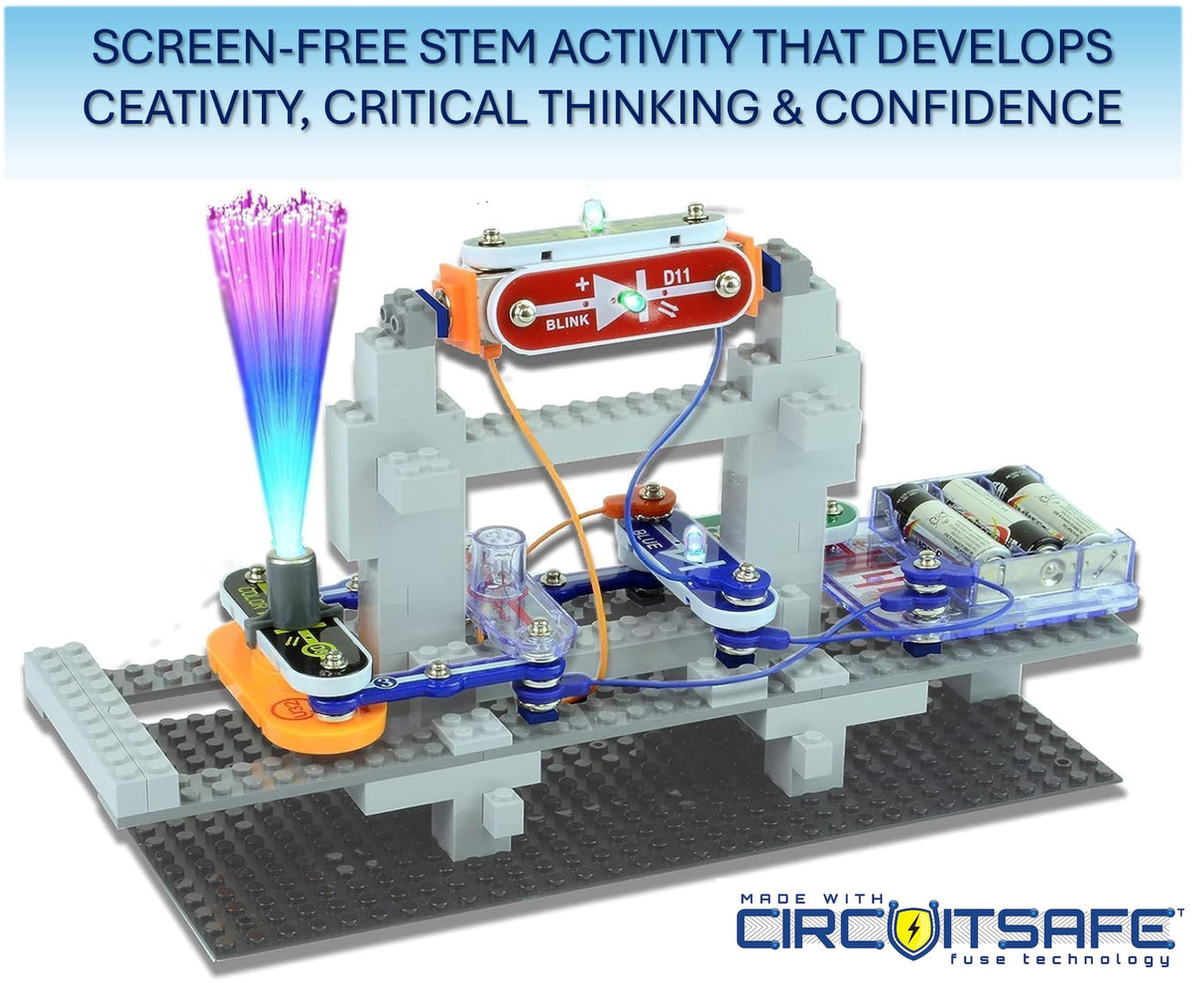 Snap Circuits BRIC: Structures | Brick & Electronics Exploration Kit | Over 20 Stem & Brick Projects | Full Color Project Manual | 20 Parts | 75 BRIC-2-Snap Adapters | 140+ BRICs Snap Circuits