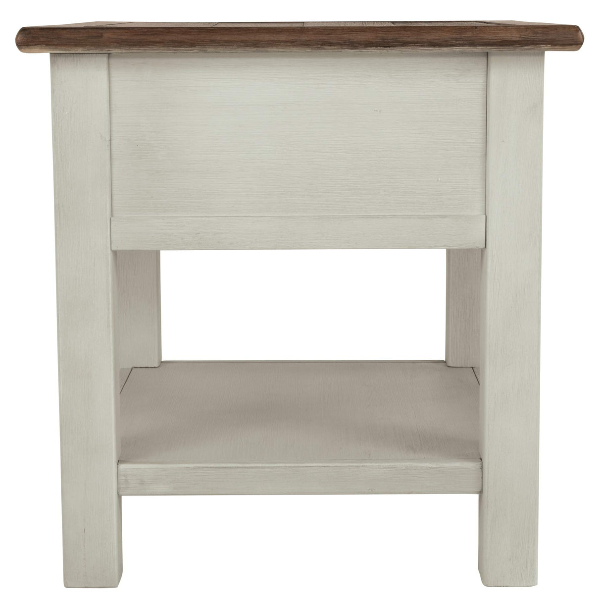 Signature Design by Ashley Ashley Furniture Signature Design-Bolanburg Chairside End Table, 14"W x 24"D x 23"H, Whitewash Signature Design by Ashley