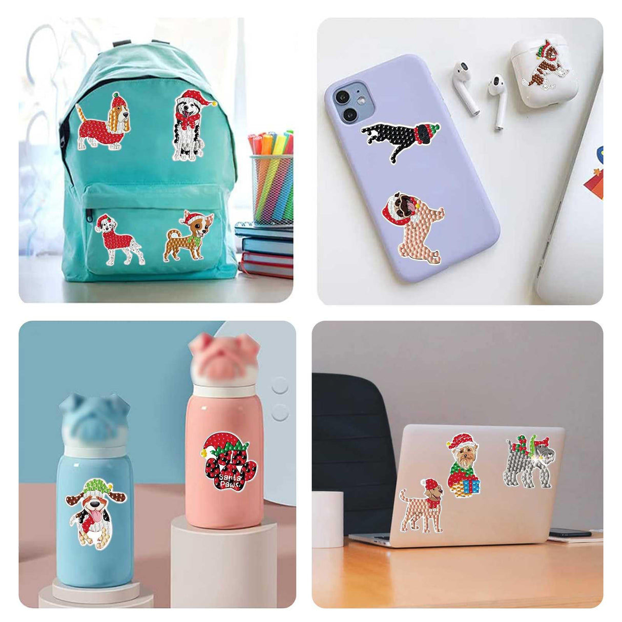 MEGZIHXN Cute Diamond Art Stickers Kits for Kids,12 Pcs Airplanes Excavators Police Cars Engineering Vehicles Diamond Arts Craft Set Gifts for Children and Adult Beginners MEGZIHXN