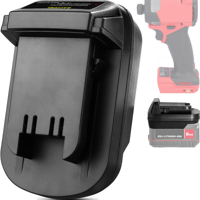 DEWDYS Adapter for Bauer to for Milwaukee 18V M18 Tools, for Bauer 20V Hyper Max Lithium Battery Convert to for Milwaukee M18 18V Battery,Fit for Milwaukee M18 18Volt Cordless Power Tools Use