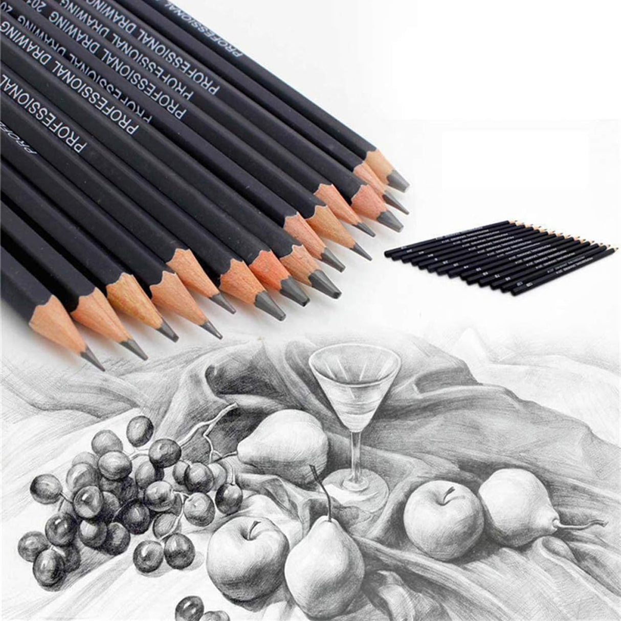 Drawing Pencils, 38pcs Art Supplies Drawing Supplies Sketching Pencils Graphite Pencils Charcoal Pencil Art Set for Beginners Artists SouthStar