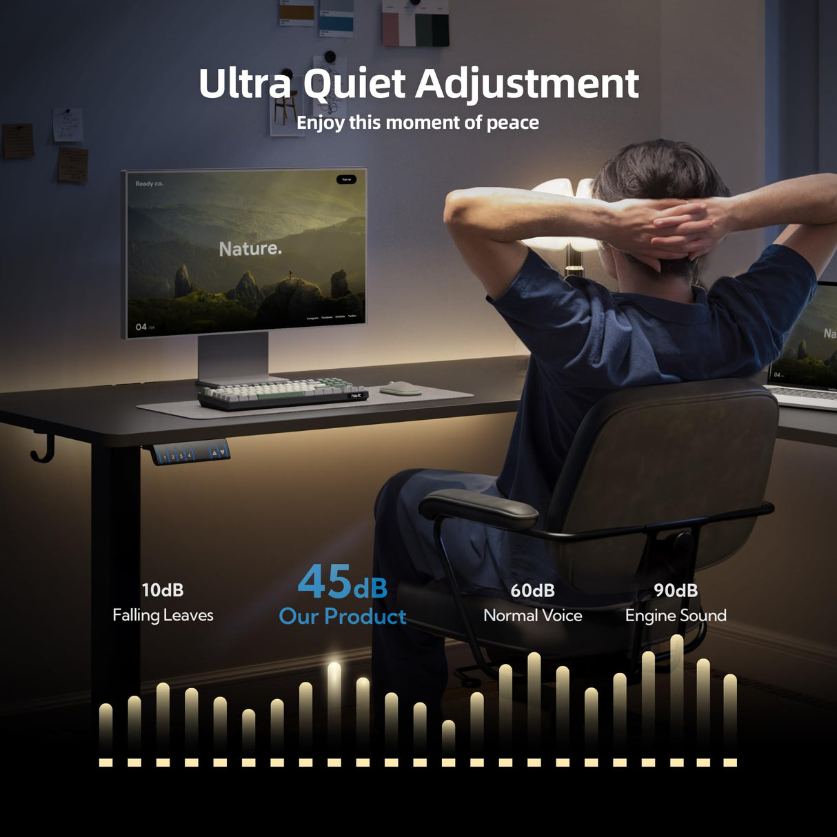 YDN L Shaped Standing Desk, Electric Standing Desk L Shape Adjustable Height Dual Motor, 63 x 55 Inch Corner Standing Desk with Splice Board for Home Office, Large Standing Desk, Black YDN