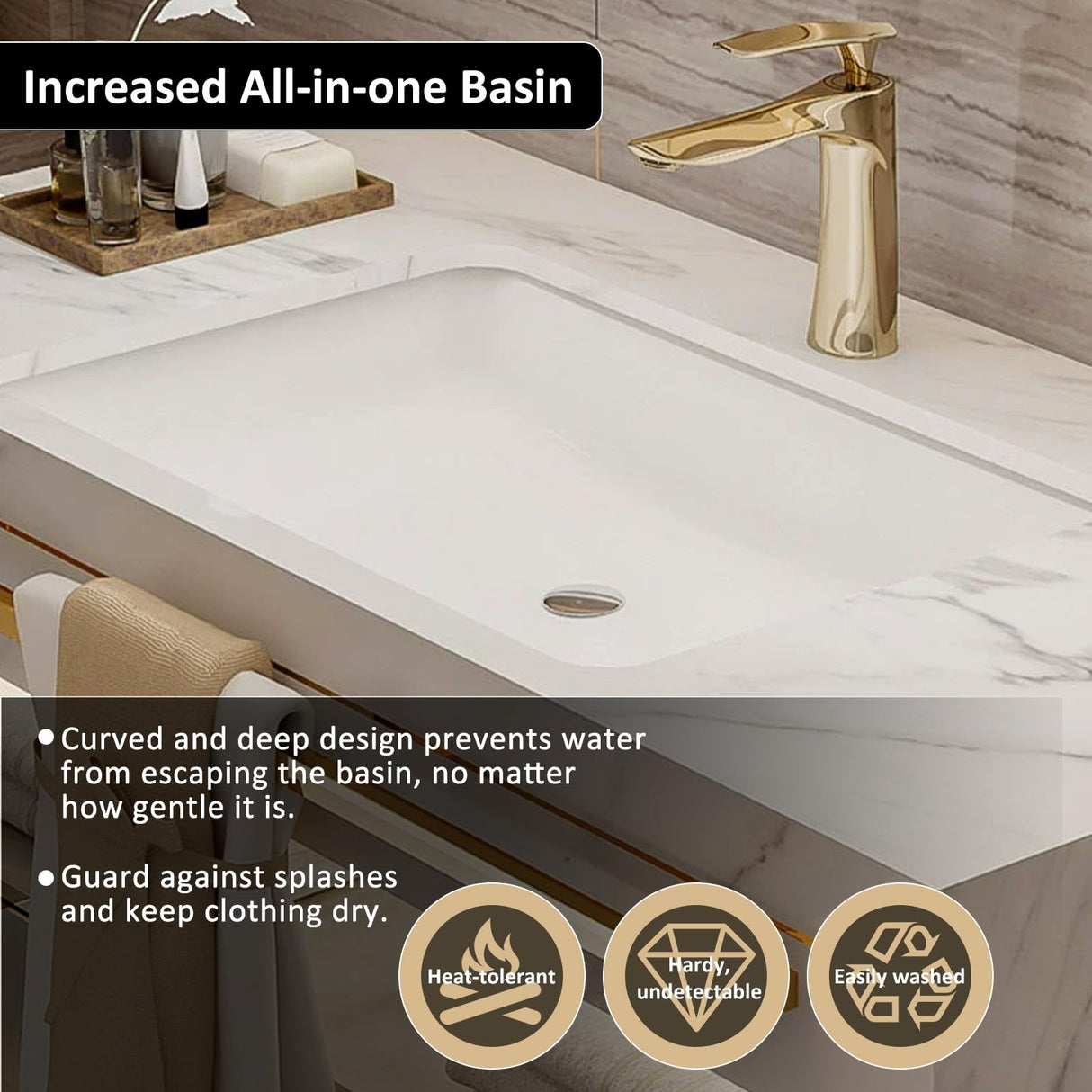 NAIROLET Bathroom Vanities with Sink - Double Wall Mouted Cabinet Towel Hanging & Led Light & Defogging Mirror | Gold Modern Metal Luxury Style Wood Freestanding Bathroom Vanities (84'') NAIROLET