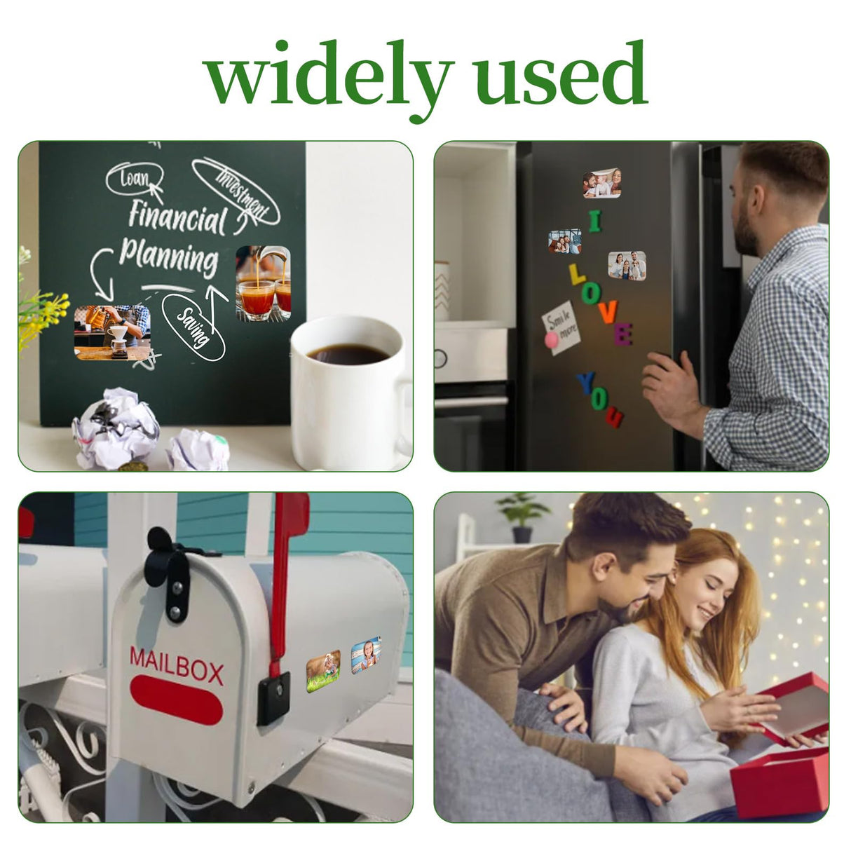 120 Pcs 2.8 x 2 Inch Thick Sublimation Blank Refrigerator Magnets Blanks Sublimation Magnet with 60 Pcs Fridge Magnets, 60 Pcs Larger Square Blanks for Kitchen Microwave Oven Office Supplies SENONAPO