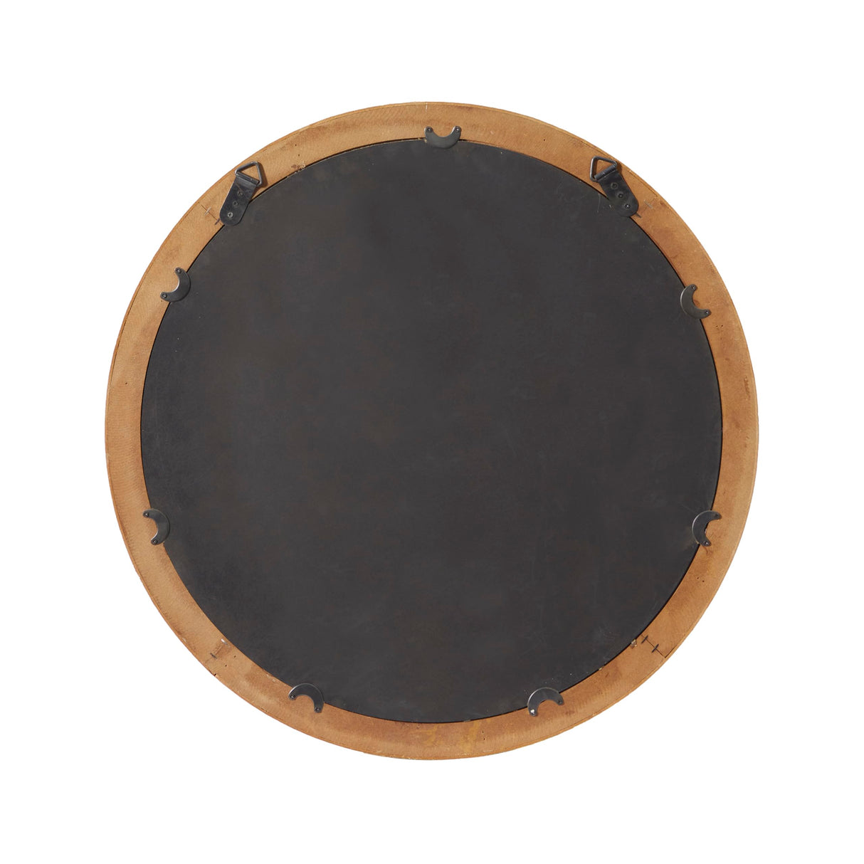 Deco 79 Wood Room Wall Mirror Entryway Mirror, Wall Mounted Mirror 24" x 3" x 24", Brown Deco 79