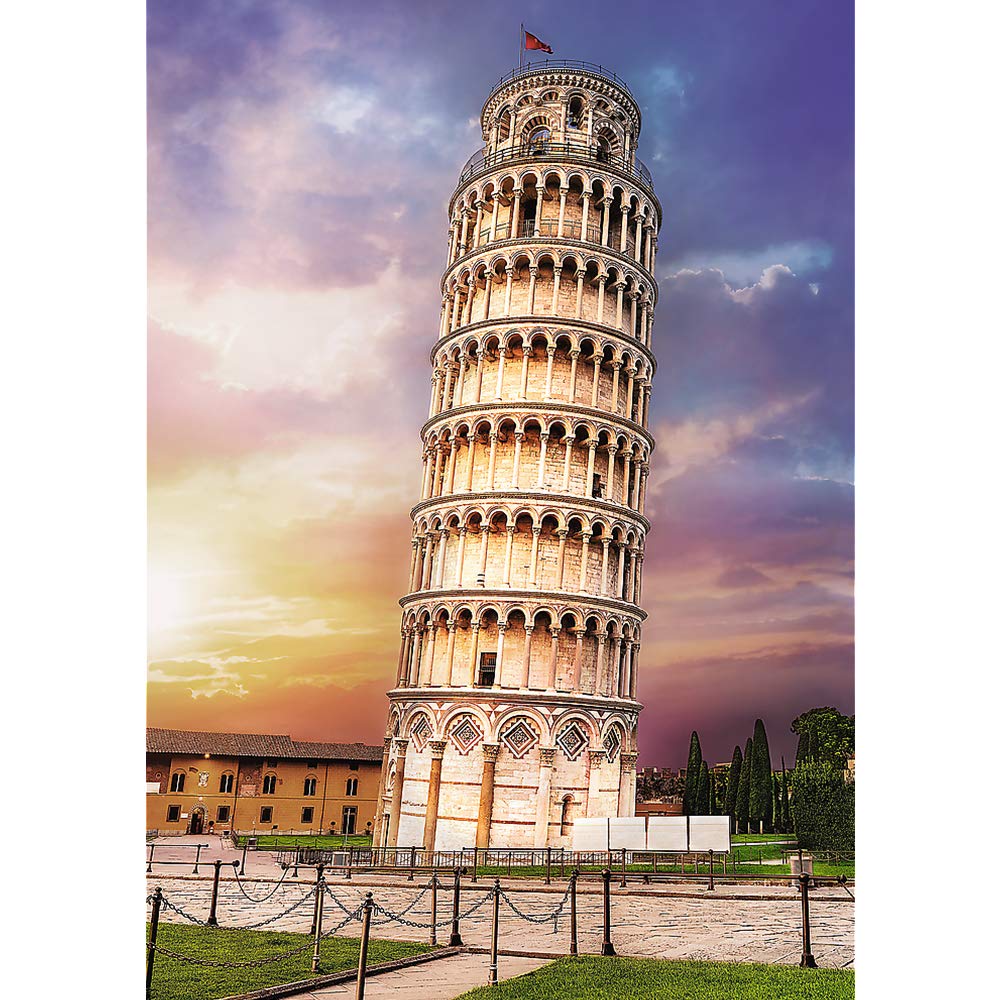 TREFL 1000 Piece Jigsaw Puzzles, Pisa Tower, Leaning Tower of Pisa Puzzle, Tuscany Italy Puzzle, Adult Puzzles, Trefl 10441 Trefl