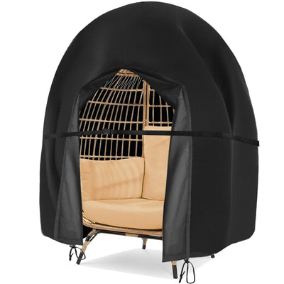 Egg Chair Cover Waterproof Double Egg Chair Covers for Outdoor Furniture 420D Patio Hanging Swing Chair Cover 91x80 inches