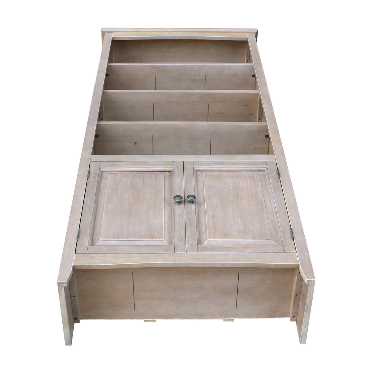 International Concepts Shaker Bookcase-72 H Bookcase, Washed Gray Taupe IC INTERNATIONAL CONCEPTS