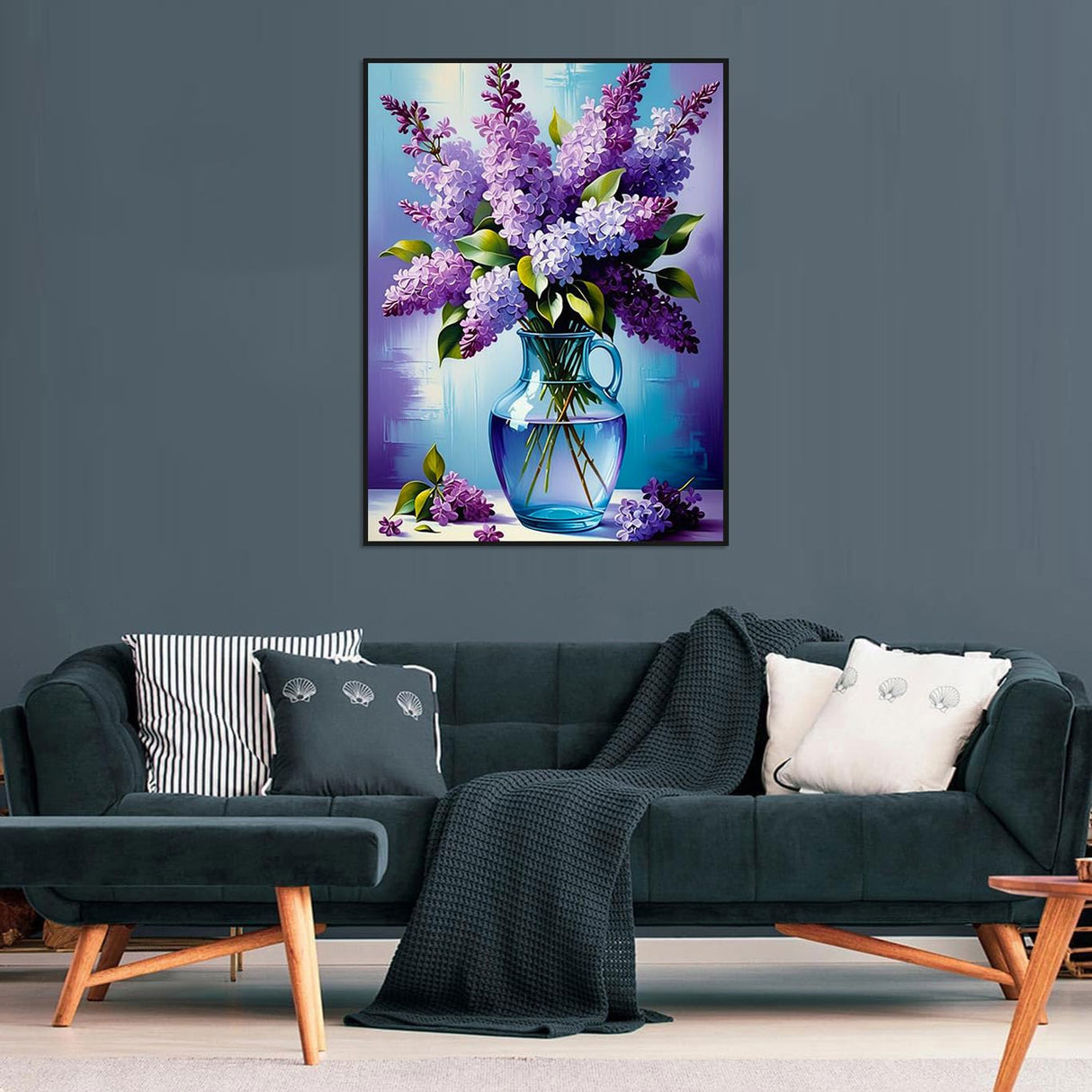 2 Pack Flowers Diamond Art Kits for Adults - Diamond Painting Kits for Adults Beginner, DIY 5D Full Drill Diamond Dots Gem Art for Home Wall Decor 12x16inch Axquilon