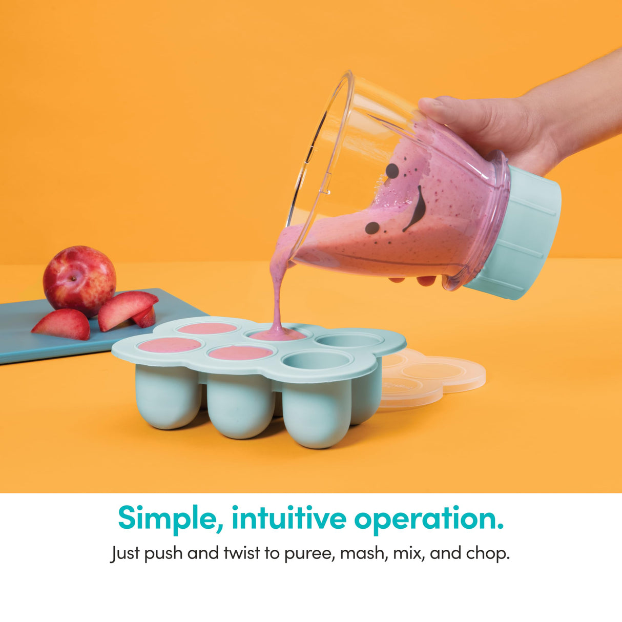 NutriBullet NBY-50100 Baby Complete Food-Making System, 32-Oz, White, Blue, Clear NutriBullet