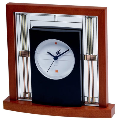 Bulova B7756 Willits Frank Lloyd Wright Table Clock
