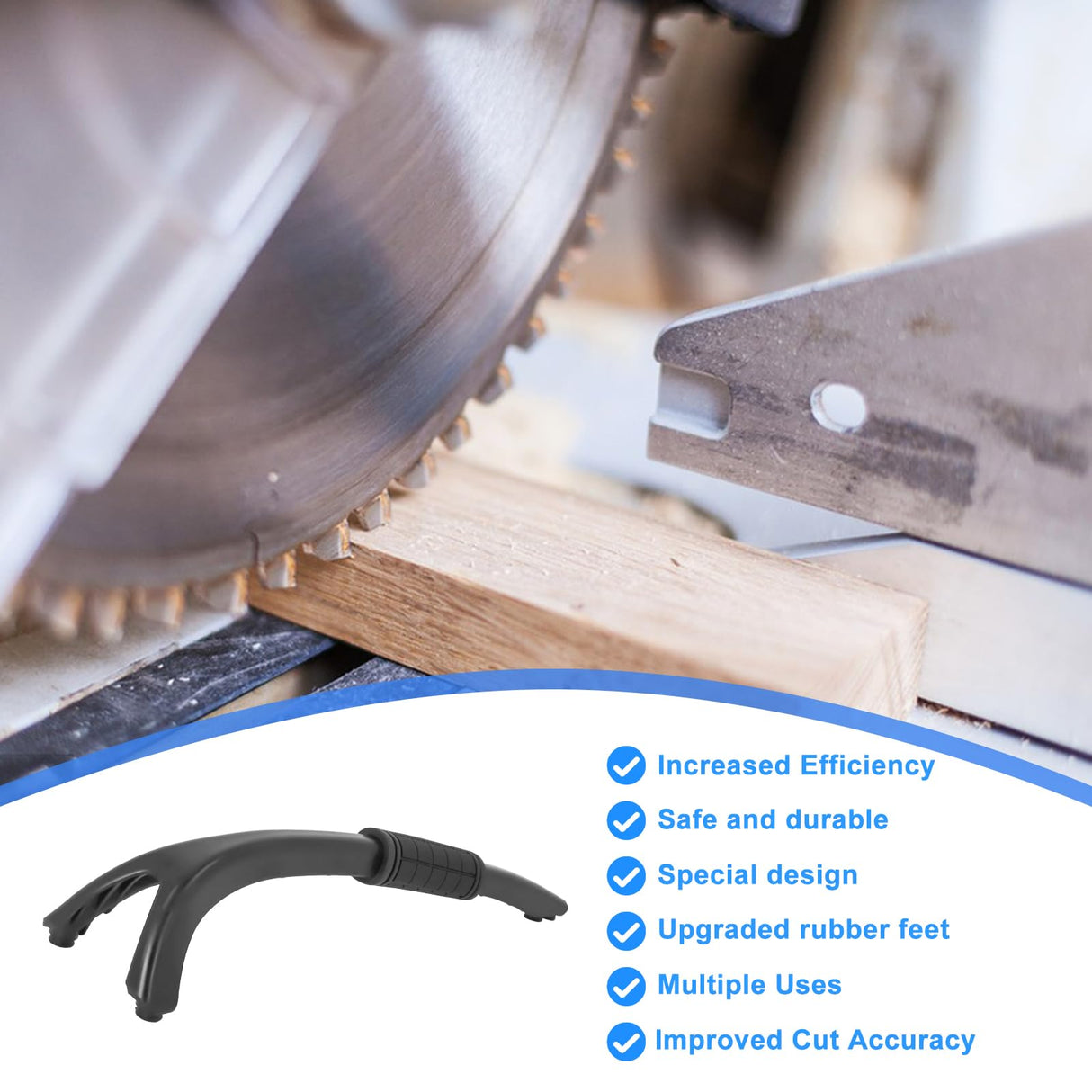 Miter Saw Hold Down Stick, Push Sticks for Miter Saw, Woodworking Tools Safety Accessories Swess