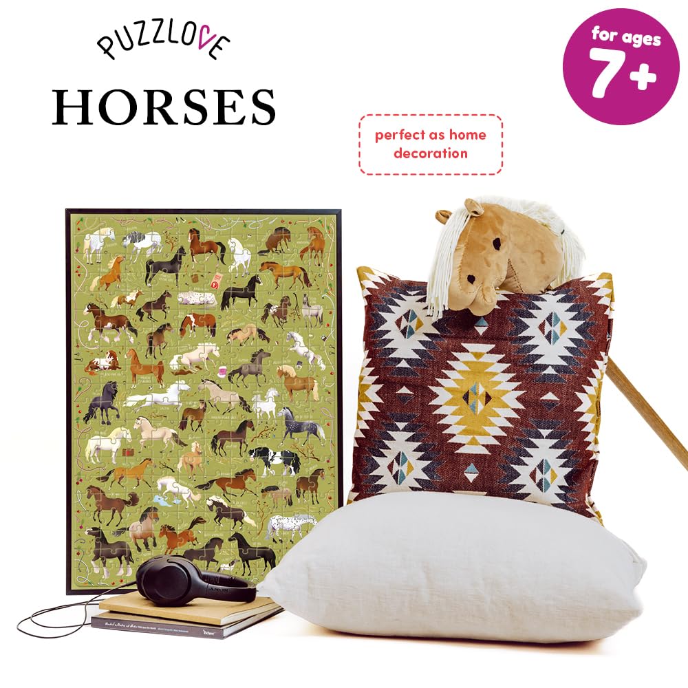 Puzzlove Horses (200 Pcs) 7+ Floor Puzzle Banana Panda