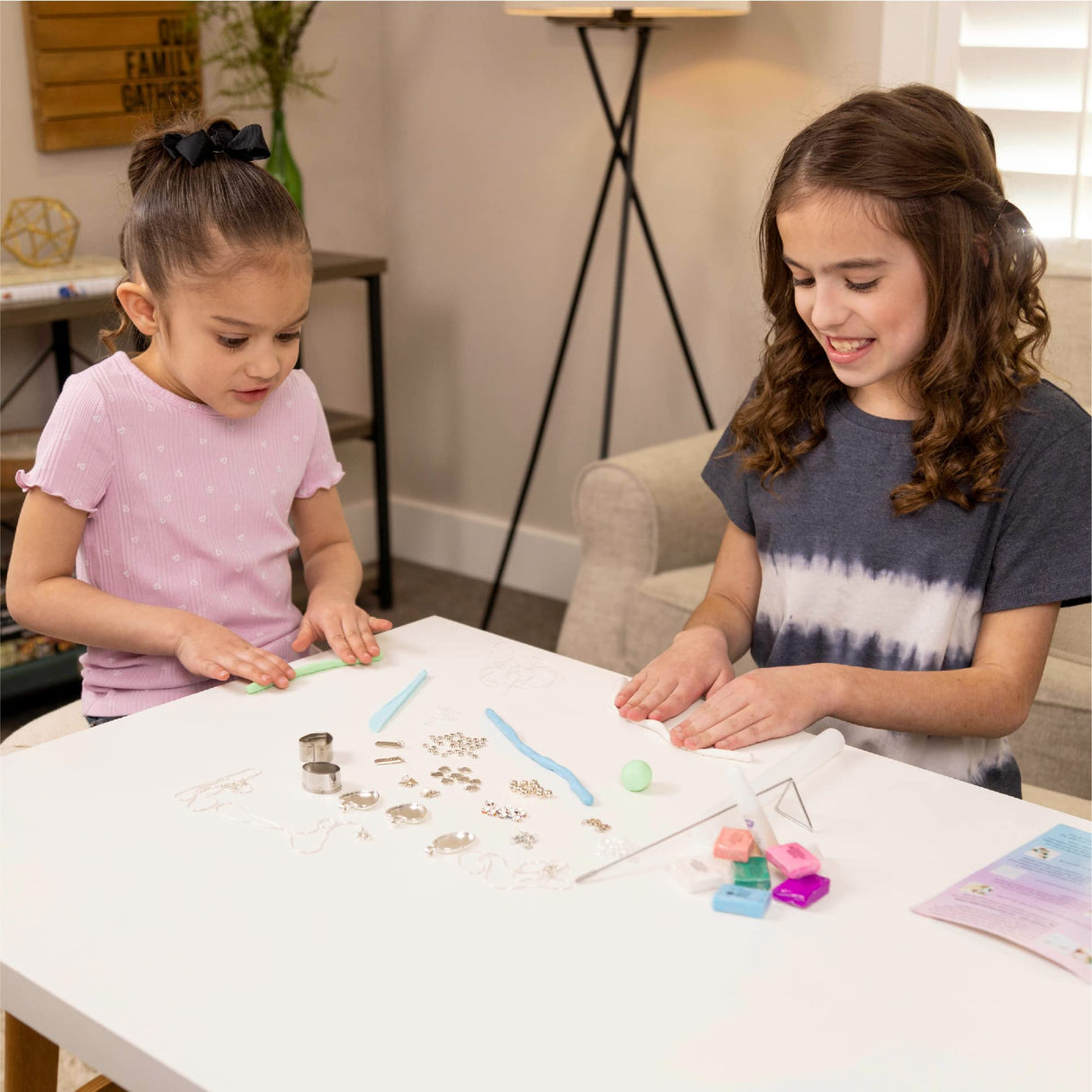 Hapinest Make Your Own Clay Jewelry Making Kit for Girls,Create 3 Bracelets & 3 Necklaces Hapinest