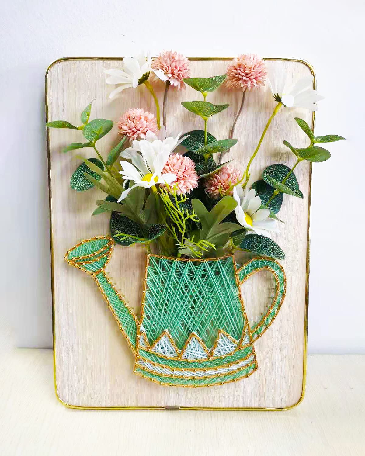 Marynee DIY String Art Craft Kit for Adults,Teens,Beginner,Kids.Include All Necessary Accessories and Frame , Adults Crafts Kit, Home Wall Decorations Unique Gift(Vase 9.8 X 13.4 inch) Marynee