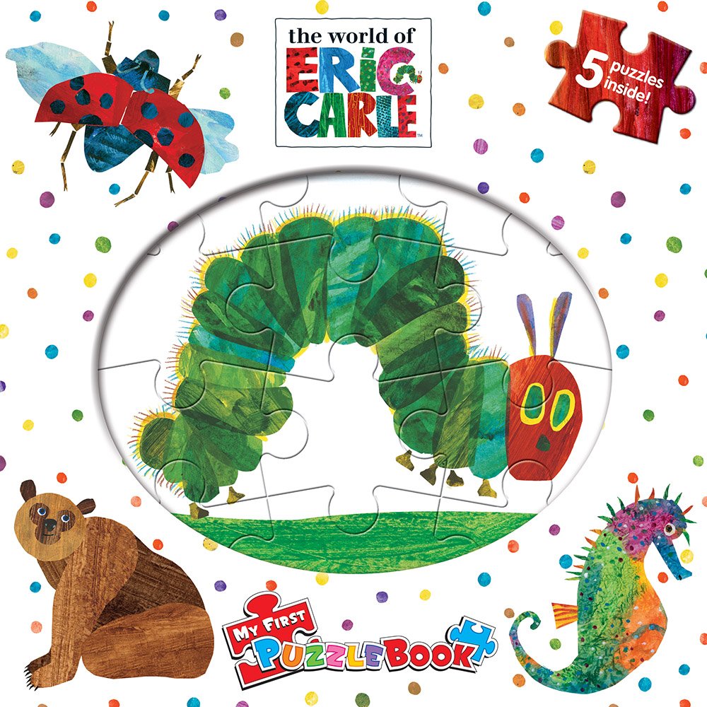 The World of Eric Carle My First Puzzle Book - Jigsaw Puzzles for kids, 10-page board book, 5 puzzles to enjoy Phidal