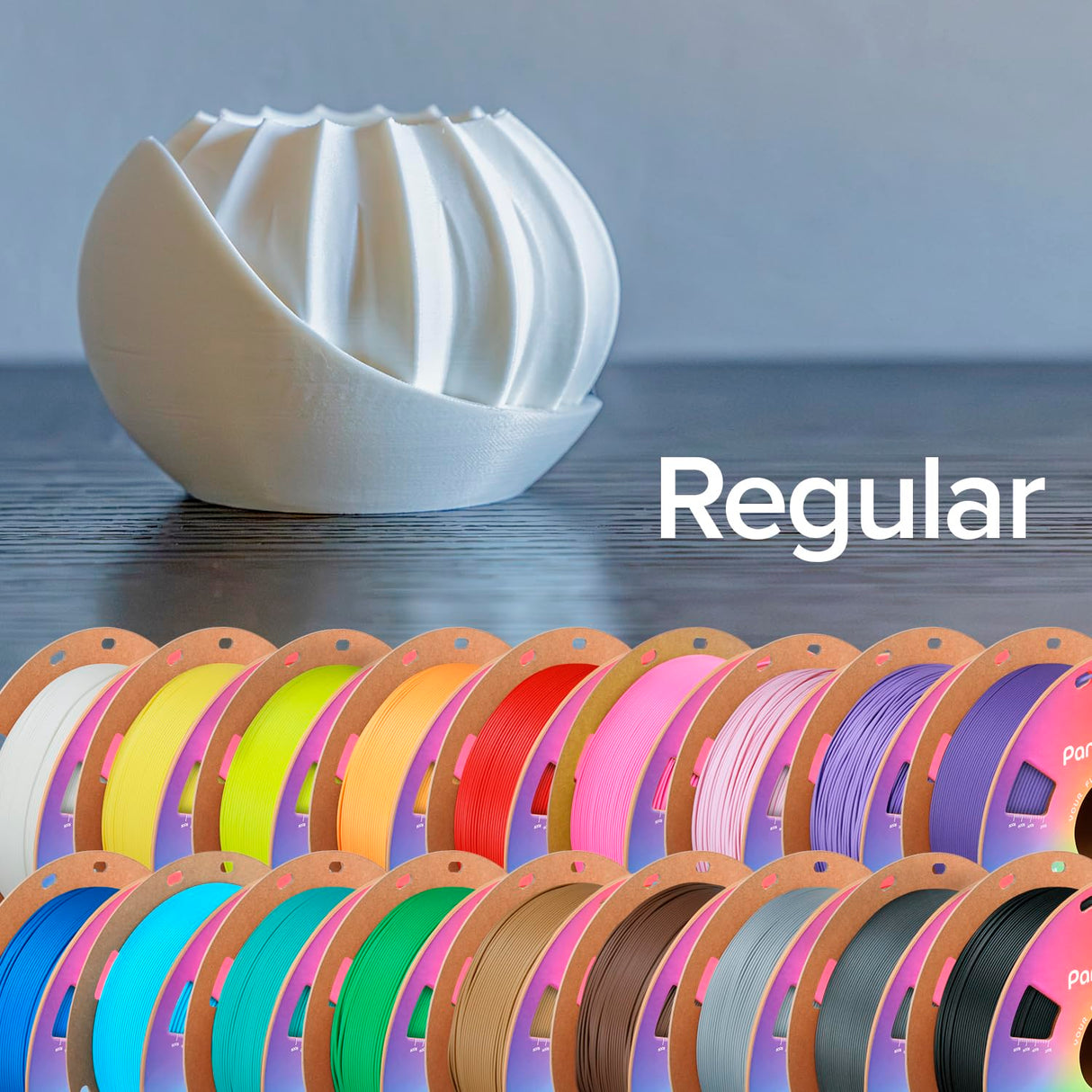 Polymaker Panchroma Matte PLA Filament, Muted White 1.75mm 1kg 3D Printing Filament, Formerly Polyterra Matte, Fit Most FDM 3D Printers, 1kg Spool (2.2lbs) POLYMAKER