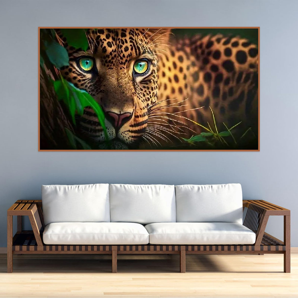 BOHADIY 5D Diamond Painting Kits for Adults,Animal Leopard Diamond Art Kits for Adult Beginner,DIY Full Drill Diamond Dots Paintings with Gem Art and Crafts for Adults Home Wall Decor 27.5 x15.7 inch BOHADIY