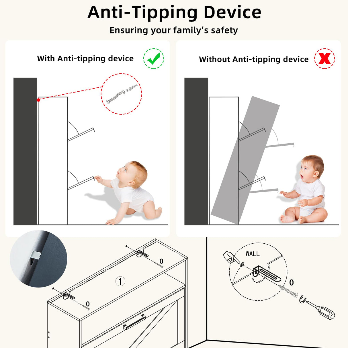 RWYHG Shoe Storage Cabinet with 2 Flip Drawers,Farmhouse Narrow Shoe Organizer with Legs,Freestanding Hidden Slim Shoe Rack Cabinet with Open Storage for Entryway,Hallway, Foyer, Blue RWYHG