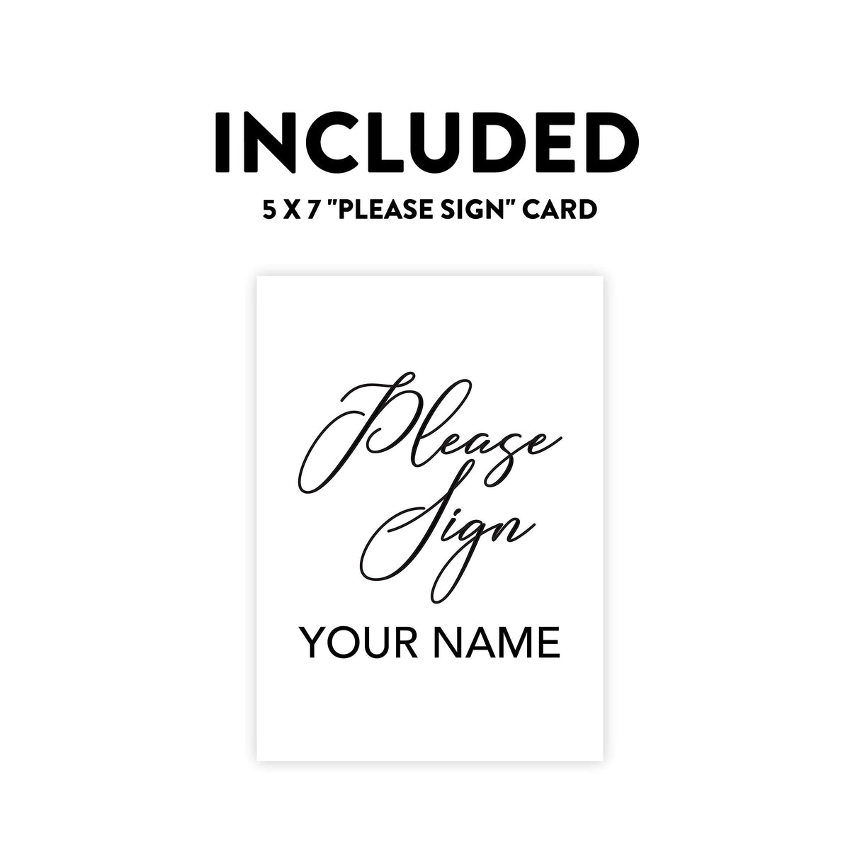 Andaz Press Custom Large Canvas Wedding Guest Book Alternative, 16 x 20 Inches, Rustic Wood Monogram Horizontal Personalized Sign Our Canvas Guest Andaz Press