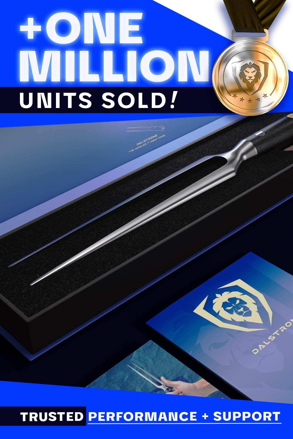 DALSTRONG Meat Fork - 7 inch - "The Impaler" - Dual-Prong Carving & BBQ Fork - High Carbon Stainless Steel - G10 Garolite Handle - Professional Barbecue Carving Fork - Kitchen Utensils Dalstrong