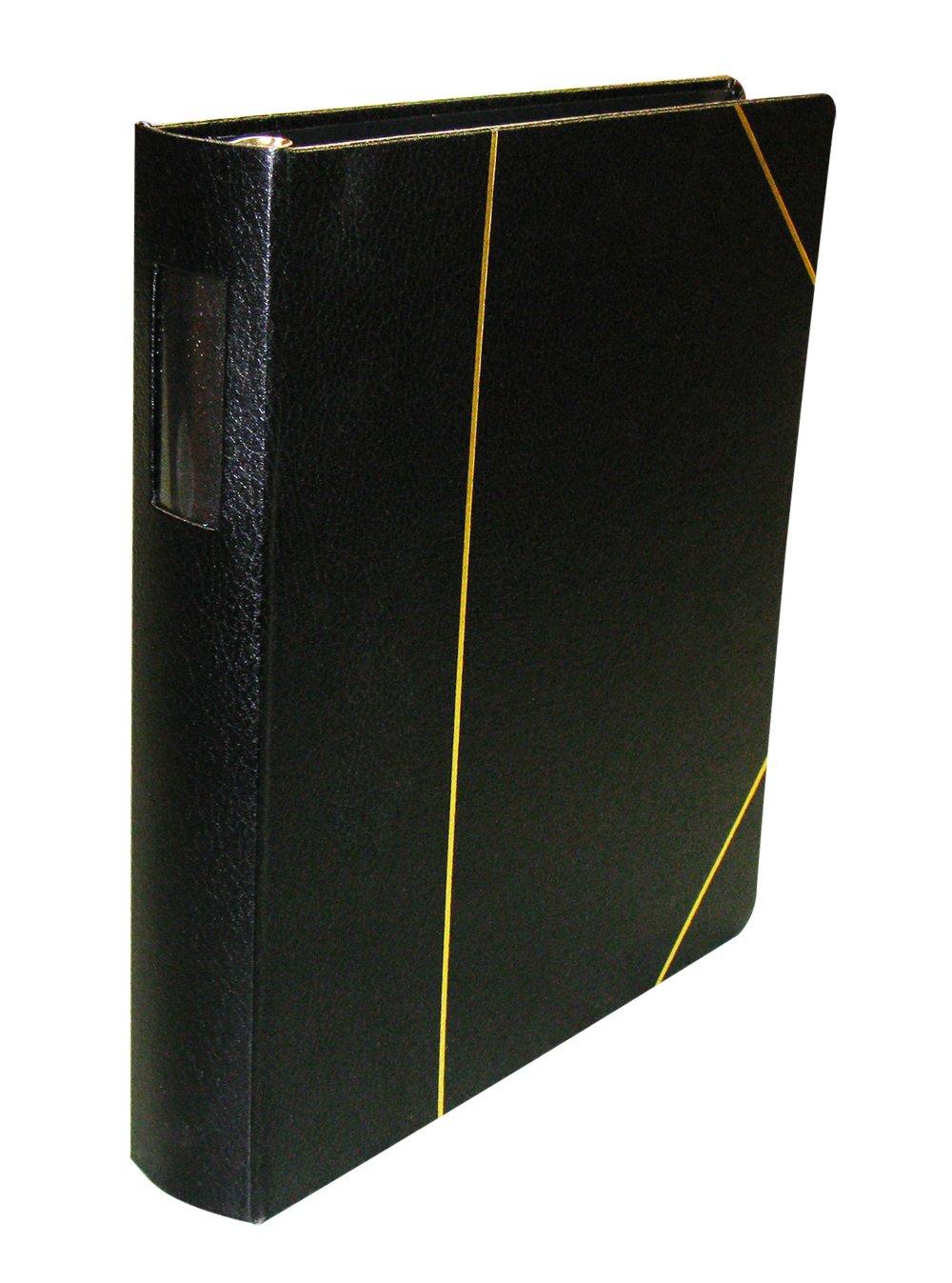 Corpkit 3-Ring (1 1/2") VP Binder - Heavy Duty, Imitation Leather Minute Book, Optional Gold Stamping with Corporate or Company Records (Black) Corpkit Legal Supplies