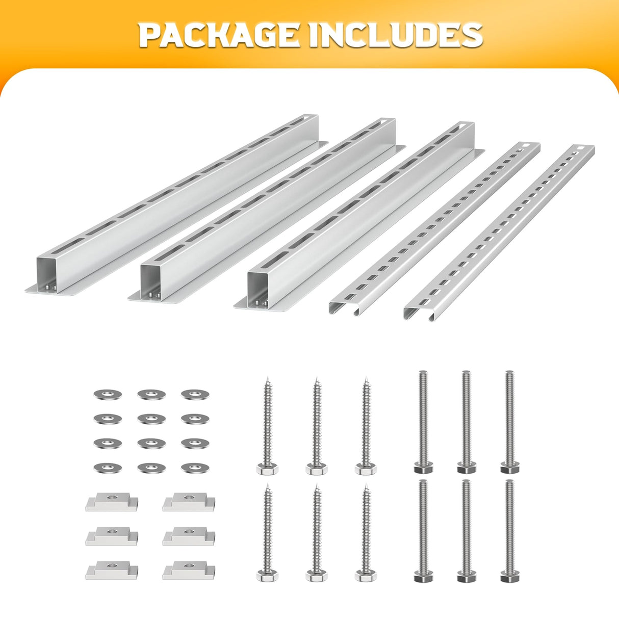 WALMANN Overhead Tote Storage Rail System, Garage Ceiling Bin Storage Rack Heavy Duty Adjustable Tote Slide Rails(White, Bins not Included) WALMANN