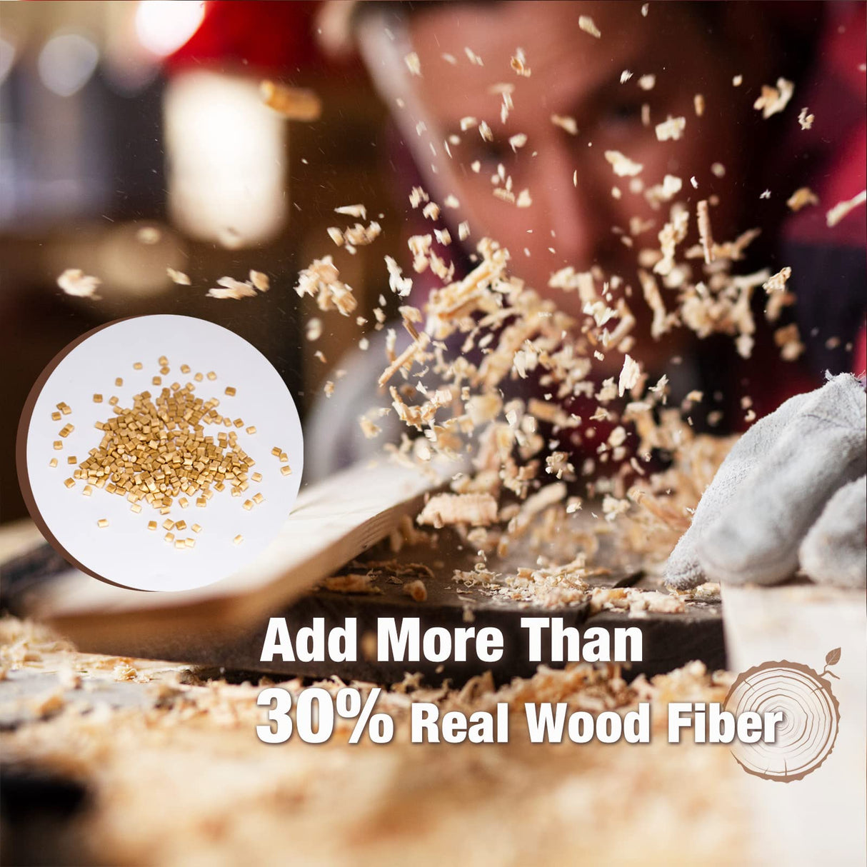 OVV3D Wood 3D Printer Filament Bundle, Wood PLA Filament 1.75mm Bundle, Wood Filament More Than 30% Real Wood Fiber, Walnut, Oak, Cherry, Teak, 1.75 PLA Filament 3D Printing Filament, 200g X 4 Pack OVVNYXE