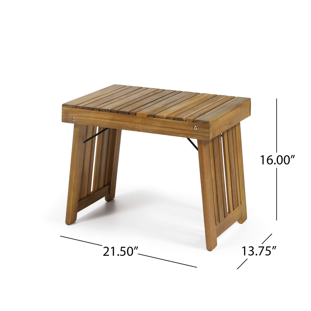 Christopher Knight Home Hilton Outdoor Acacia Wood Folding Side Table, Teak Finish Christopher Knight Home