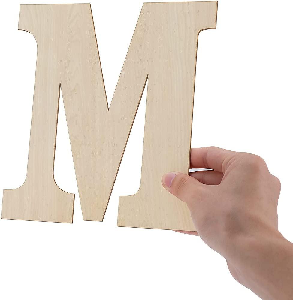8 Inch Wooden Letter Welcome Wood Letters, Unfinished Wooden Letters “Welcome“ for Wall Decoration WoodArtSupply