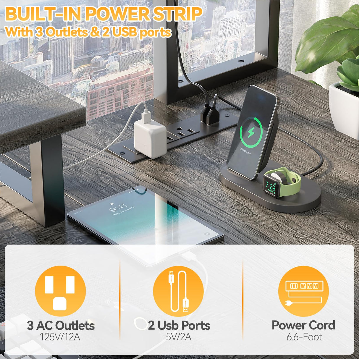 Aheaplus Small L Shaped Gaming Desk with LED Lights & Power Outlets, Reversible L-Shaped Computer Desk with Monitor Stand & Storage Shelf, Corner Desks Home Office Desk with Storage Bag, Grey Oak Aheaplus