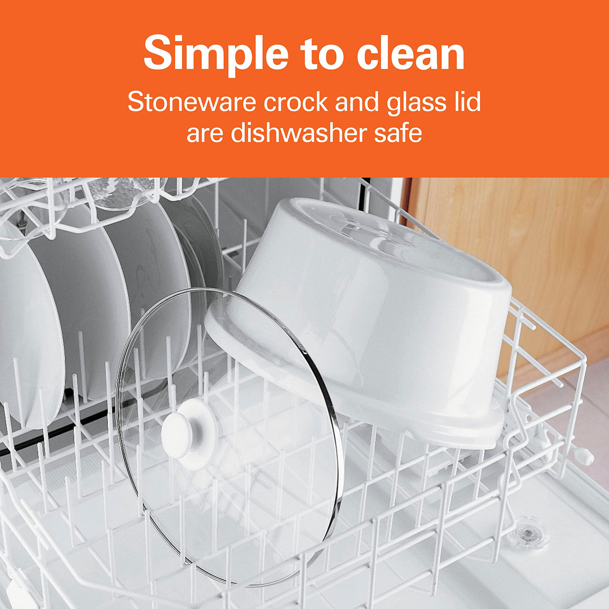 Hamilton Beach 4-Quart Slow Cooker with 3 Cooking Settings, Dishwasher-Safe Stoneware Crock & Glass Lid, Stainless Steel (33140G) Hamilton Beach