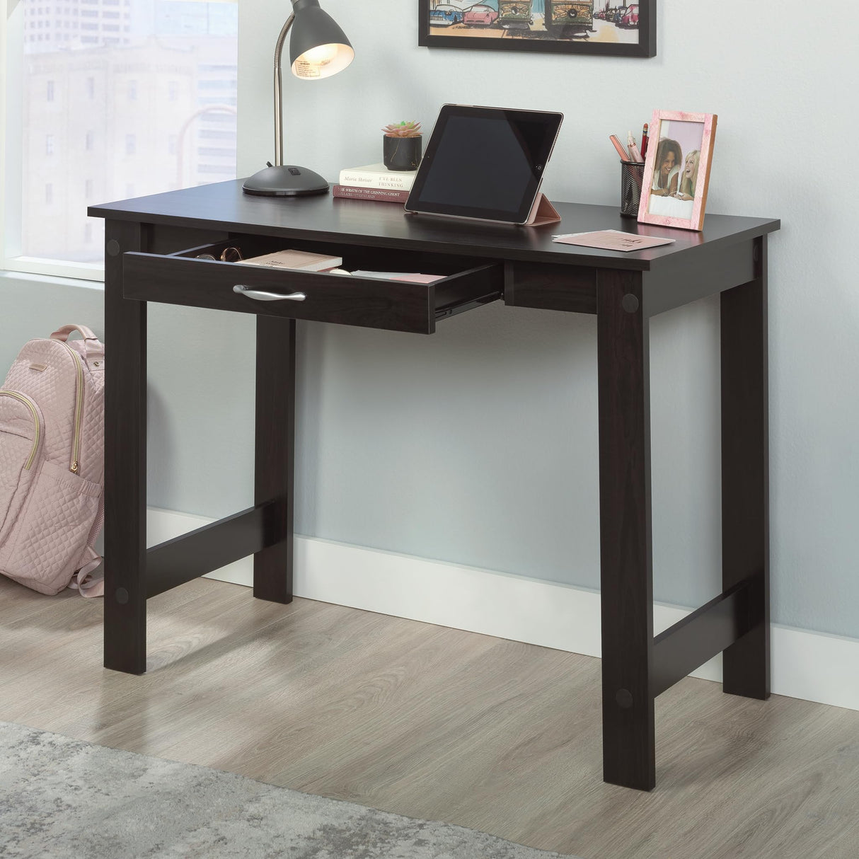 Sauder Beginnings Writing Table, Cinnamon Cherry finish Sauder