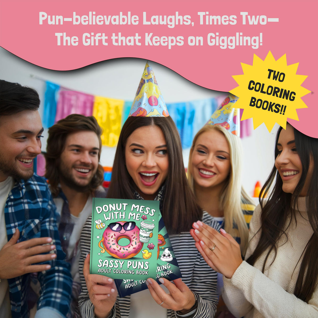 RYVE Coloring Books for Adults Relaxation Bundle – 2 Set of Funny & Relaxing Adult Coloring Books for Women & Men, Perfect Relax Stress Relief Gift (2-Pack) RYVE